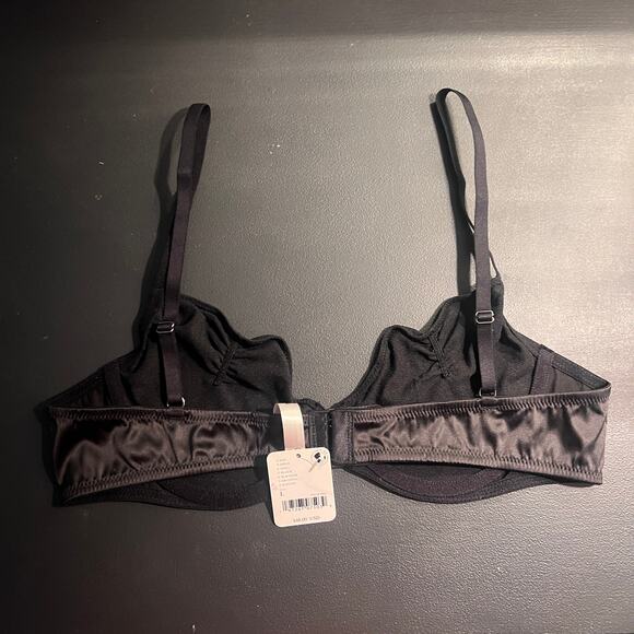 NWT Free People Black Heartthrob Underwire Bra - L - Picture 11 of 13
